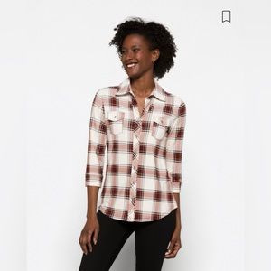 Perrina Button Down Knit Top